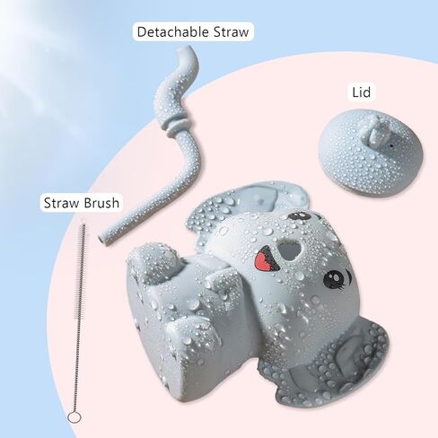 كوب سيليكون لتدريب الأطفال مع شفاطة 5 أونصة، 3 أشهر + أكواب مضادة للكسر للأطفال الصغار، كوب مفتوح للطفل in Kuwait