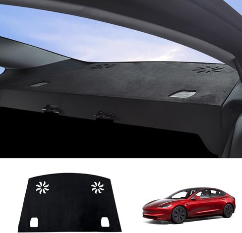 Dashboard Cover for Tesla Model 3/Y, Flannel Dashboard Pad Dash Mat Compatible with Tesla Model Y Model 3 2017-2021 2022 2023 Dashboard Decorative Interior Auto Accessories in Saudi Arabia