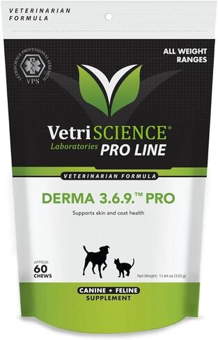 فيتريساينس برو ديرما 3.6.9 مكمل غذائي برو للبشرة للكلاب، 60 قطعة قابلة للمضغ in Kuwait