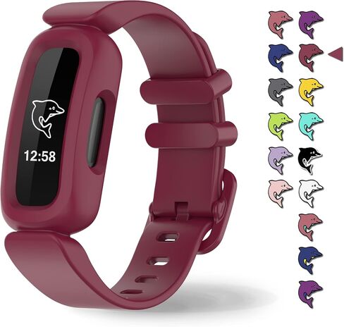 Aroloxta Bands Compatible with Fitbit Ace 3 for Kids, Waterproof Soft Slilcone Colorful Ace3 Straps for Boys Girls Bracelet Accessories Sports Watch Replacement Band for Fitbit Ace 3 Kid Children in Saudi Arabia