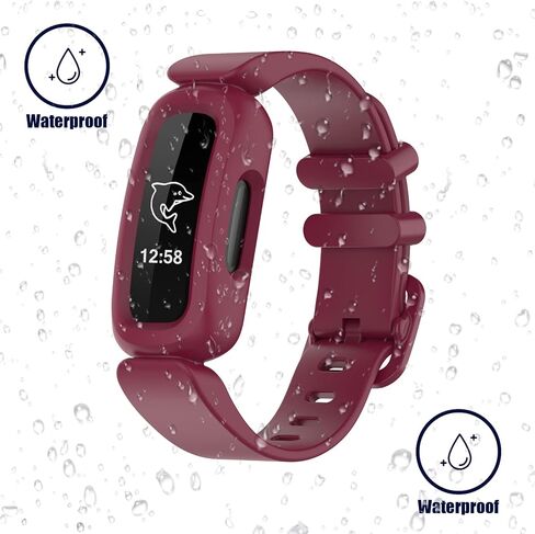 Aroloxta Bands Compatible with Fitbit Ace 3 for Kids, Waterproof Soft Slilcone Colorful Ace3 Straps for Boys Girls Bracelet Accessories Sports Watch Replacement Band for Fitbit Ace 3 Kid Children in Saudi Arabia