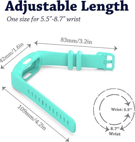 Aroloxta Bands Compatible with Fitbit Ace 3 for Kids, Waterproof Soft Slilcone Colorful Ace3 Straps for Boys Girls Bracelet Accessories Sports Watch Replacement Band for Fitbit Ace 3 Kid Children in Saudi Arabia