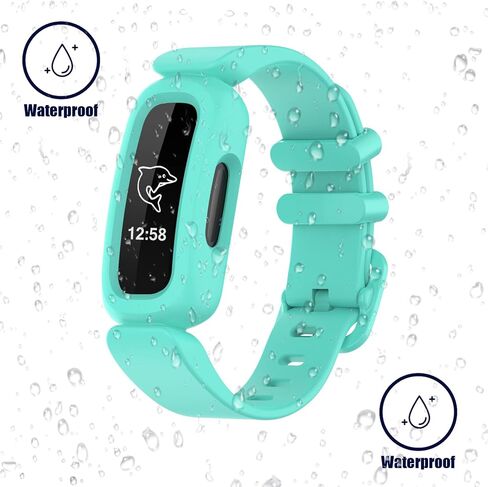 Aroloxta Bands Compatible with Fitbit Ace 3 for Kids, Waterproof Soft Slilcone Colorful Ace3 Straps for Boys Girls Bracelet Accessories Sports Watch Replacement Band for Fitbit Ace 3 Kid Children in Saudi Arabia