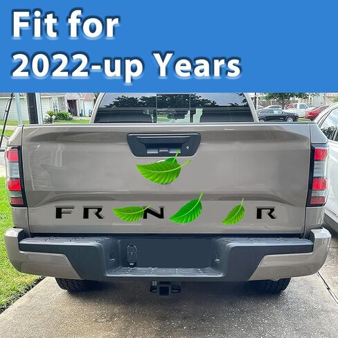 3D Tailgate Inserts Letters Decal Fit for Frontier 2022 2023 2024, Raised ABS Plastic Sticker Decals Emblem with Strong Adhesive Back (Gloss Black) in Saudi Arabia