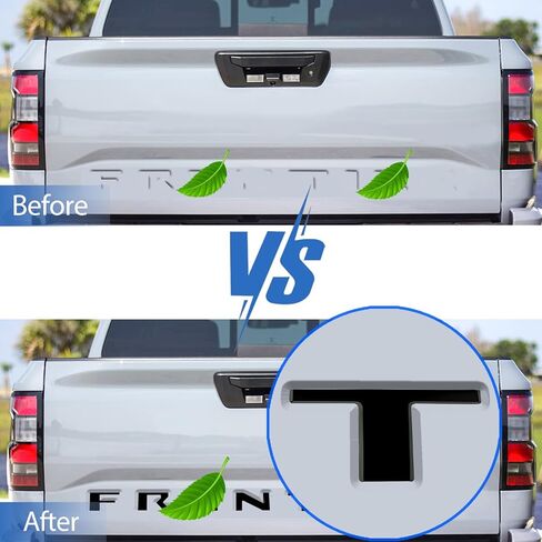 3D Tailgate Inserts Letters Decal Fit for Frontier 2022 2023 2024, Raised ABS Plastic Sticker Decals Emblem with Strong Adhesive Back (Gloss Black) in Saudi Arabia
