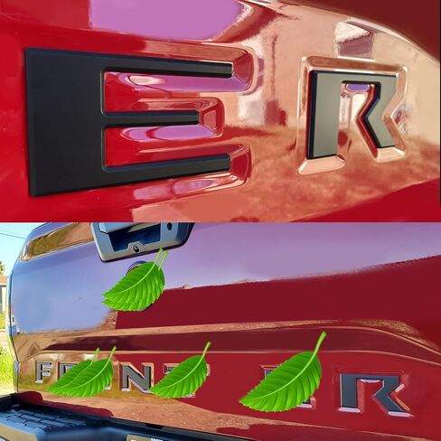 3D Tailgate Inserts Letters Decal Fit for Frontier 2022 2023 2024, Raised ABS Plastic Sticker Decals Emblem with Strong Adhesive Back (Gloss Black) in Saudi Arabia