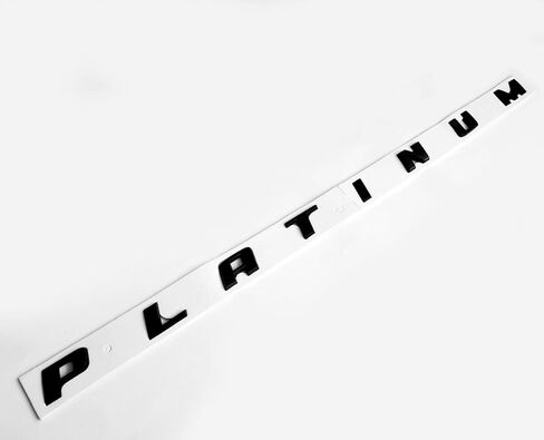 2pack OEM بلاتينيوم شعارات جانبية شارة اسم ثلاثية الأبعاد متوافقة مع 150 250 350 بلاتينيوم لامع (أسود) in Kuwait