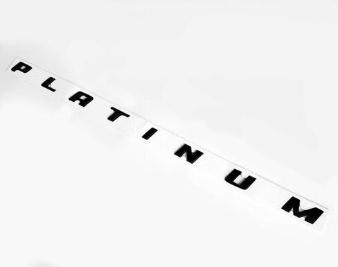 2pack OEM بلاتينيوم شعارات جانبية شارة اسم ثلاثية الأبعاد متوافقة مع 150 250 350 بلاتينيوم لامع (أسود) in Kuwait