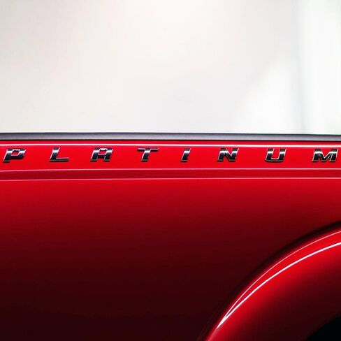 2pack OEM بلاتينيوم شعارات جانبية شارة اسم ثلاثية الأبعاد متوافقة مع 150 250 350 بلاتينيوم لامع (أسود) in Kuwait