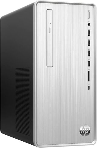 كمبيوتر مكتبي HP Pavilion، معالج AMD Ryzen 3 5300G، ذاكرة الوصول العشوائي 32 جيجابايت، 1 تيرابايت PCIe SSD، HDMI، DVD-RW، قارئ بطاقة الوسائط، RJ45، VGA، Wi-Fi، Windows 11 Home، لوحة مفاتيح وماوس سلكي، فضي in Kuwait