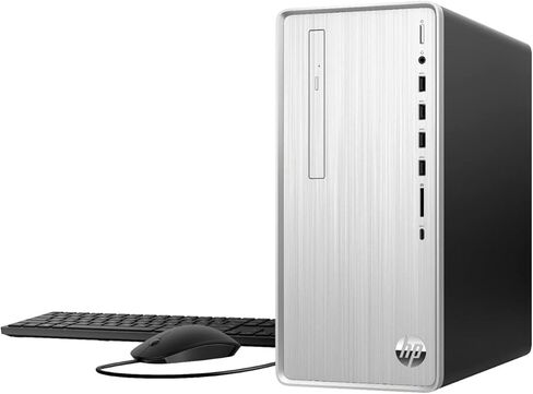كمبيوتر مكتبي HP Pavilion، معالج AMD Ryzen 3 5300G، ذاكرة الوصول العشوائي 32 جيجابايت، 1 تيرابايت PCIe SSD، HDMI، DVD-RW، قارئ بطاقة الوسائط، RJ45، VGA، Wi-Fi، Windows 11 Home، لوحة مفاتيح وماوس سلكي، فضي in Kuwait