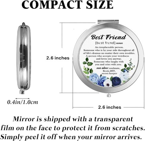 Thank You Gifts for Women, Thank You Compact Mirror, Appreciation Gifts, Farewell Gift for Women Friends Coworkers Colleague Makeup Mirror in Saudi Arabia
