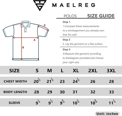 M MAELREG Golf Shirts for Men Quick Dry Short Sleeve Casual Stylish Moisture Wicking Chest Print Collared Mens Polo Shirts in Saudi Arabia