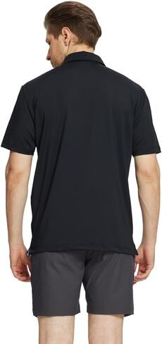 M MAELREG Golf Shirts for Men Quick Dry Short Sleeve Casual Stylish Moisture Wicking Chest Print Collared Mens Polo Shirts in Saudi Arabia