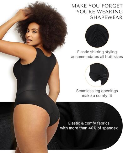 SHAPELLX Tank Shapewear for Women Tummy Control Bodysuit Seamless Slimming Body Shaper 3 in 1 Waist Trainer Bra in Saudi Arabia