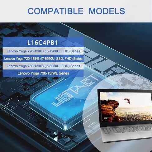 بطارية كمبيوتر محمول L16C4PB1 L16L4PB1 L16M4PB1 لجهاز Lenovo Yoga 720-13IKB 81C3 80X6، Yoga 730-13IKB 81C3، Yoga 730-13IWL 81JR سلسلة 13 بوصة 5B10M52738 5B10M52739 5B10M52740 5B10 Q38237 5B10Q38238 7.68 فولت in Saudi Arabia