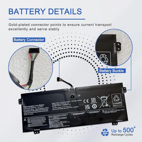بطارية كمبيوتر محمول L16C4PB1 L16L4PB1 L16M4PB1 لجهاز Lenovo Yoga 720-13IKB 81C3 80X6، Yoga 730-13IKB 81C3، Yoga 730-13IWL 81JR سلسلة 13 بوصة 5B10M52738 5B10M52739 5B10M52740 5B10 Q38237 5B10Q38238 7.68 فولت in Saudi Arabia