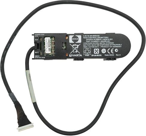 462976-001 650mAh Battery Replacement for HP Smart Array P P212 P400 P410 P410i P411 P800 Raid Controllers Series 460499-001 462969-B21 381573-001 398648-001 HSTNM-B011 4.8V in Saudi Arabia