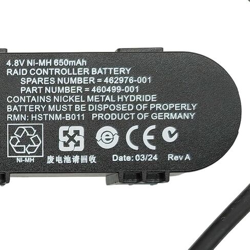 462976-001 650mAh Battery Replacement for HP Smart Array P P212 P400 P410 P410i P411 P800 Raid Controllers Series 460499-001 462969-B21 381573-001 398648-001 HSTNM-B011 4.8V in Saudi Arabia