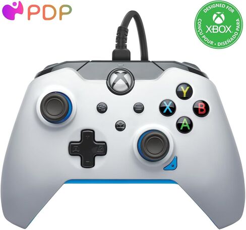 PDP Wired Game Controller - Xbox Series X|S, Xbox One, PC/Laptop Windows 10, Steam Gaming Controller - USB - Advanced Audio Controls - Dual Vibration Videogame Gamepad - Raven Black in Saudi Arabia