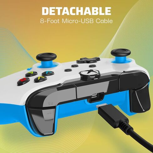 PDP Wired Game Controller - Xbox Series X|S, Xbox One, PC/Laptop Windows 10, Steam Gaming Controller - USB - Advanced Audio Controls - Dual Vibration Videogame Gamepad - Raven Black in Saudi Arabia
