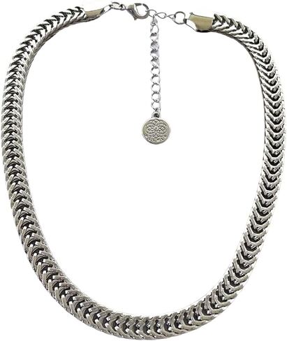 LFE Stainless Steel Chain Choker Necklace| Necklace Fashion Jewelry Set Twist Braid Chunky Necklace Trend Jewelry| Including Gift box in Saudi Arabia