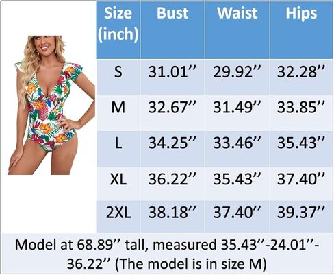 بدلة سباحة نسائية مثيرة على شكل حرف V من قطعة واحدة، ملابس سباحة بأكمام مكشكشة من الاستوديو in Kuwait