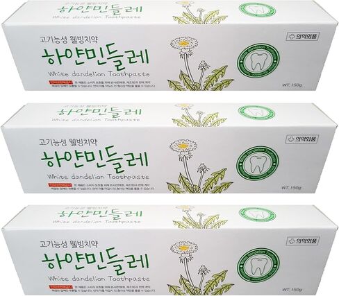 Made in Korea White Dandelion Toothpaste (3toothpaste Set) in Saudi Arabia