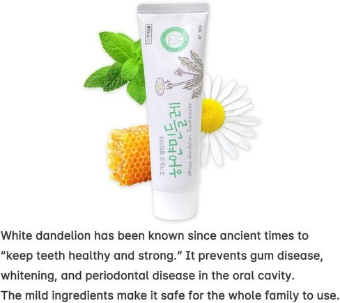 Made in Korea White Dandelion Toothpaste (3toothpaste Set) in Saudi Arabia