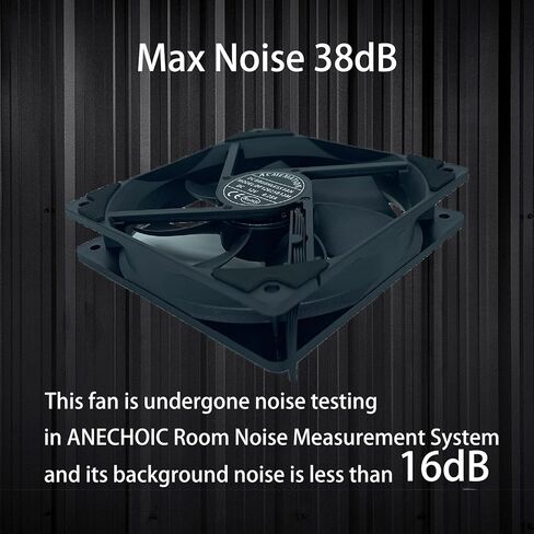 مراوح الكمبيوتر بسرعة 2700 دورة في الدقيقة - مروحة تبريد PWM ذات 4 دبابيس، مروحة حافظة عالية الأداء، 120 مم لسطح المكتب، أسود in Kuwait
