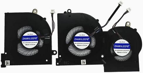 Replacement CPU+GPU New Cooling Fan for MSI GS65 GS65VR P65 MS-16Q4 (Not fit for MS-16Q2 Version) BS5005HS-U3I BS5005HS-U3J DC5V 0.5A （Please Confirm The GPU Fan Picture Before Purchasing） in Saudi Arabia