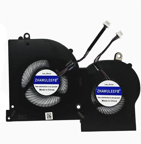 Replacement CPU+GPU New Cooling Fan for MSI GS65 GS65VR P65 MS-16Q4 (Not fit for MS-16Q2 Version) BS5005HS-U3I BS5005HS-U3J DC5V 0.5A （Please Confirm The GPU Fan Picture Before Purchasing） in Saudi Arabia