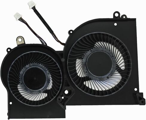 Replacement CPU+GPU New Cooling Fan for MSI GS65 GS65VR P65 MS-16Q4 (Not fit for MS-16Q2 Version) BS5005HS-U3I BS5005HS-U3J DC5V 0.5A （Please Confirm The GPU Fan Picture Before Purchasing） in Saudi Arabia
