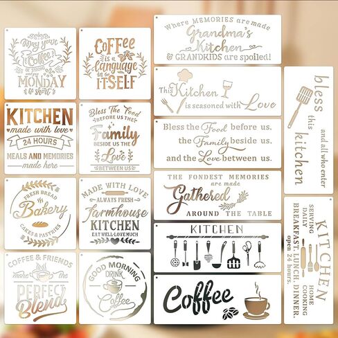 Flower Market Stencil, Large Spring Wildflower Stencils Farmhouse Stencils for Painting on Wood, Craft Template Wood Burning Stencil for Garden Canvas Sign Wall Home Decor(Flower) in Saudi Arabia