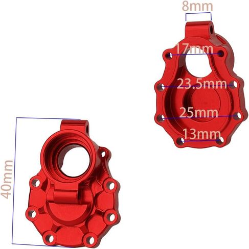 كتل معدنية من الألومنيوم، حامل مبيت بروتال C-محاور لـ 1/10 TRX4 TRX6 RC قطع غيار السيارات الزاحفة (حامل محور C الأمامي) in Saudi Arabia