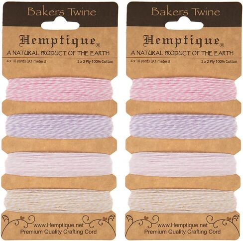 Craft County Multicolor 100% Hemp Cord Set – for Jewelry Making, Décor, Scrapbooking (Earthy Colors, 170 Feet) in Saudi Arabia