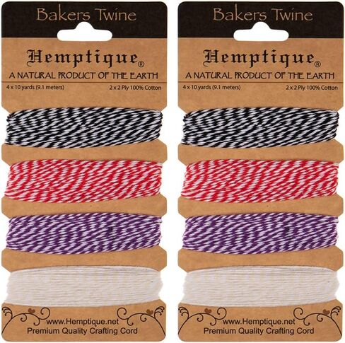 Craft County Multicolor 100% Hemp Cord Set – for Jewelry Making, Décor, Scrapbooking (Earthy Colors, 170 Feet) in Saudi Arabia