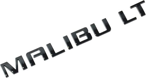 قطعتان من شعار Malibu LT، غطاء صندوق السيارة الخلفي، حرف الباب، شارة شعار، لوحة رياضية بديلة لـ 10-15 Malibu 22842006 (أسود لامع) in Kuwait