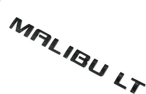 قطعتان من شعار Malibu LT، غطاء صندوق السيارة الخلفي، حرف الباب، شارة شعار، لوحة رياضية بديلة لـ 10-15 Malibu 22842006 (أسود لامع) in Kuwait