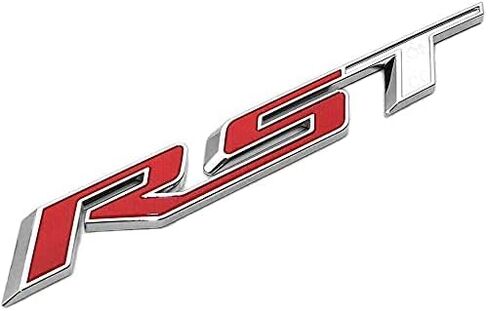 1x OEM 2019-2021 جيل RST شعارات ثلاثية الأبعاد لاستبدال شارة الباب الخلفي لسيلفرادو تاهو يوكون RST 9.4 ''L 84319995 (أسود) in Kuwait