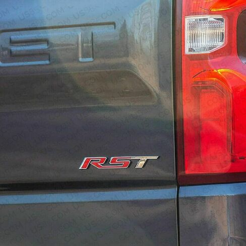 1x OEM 2019-2021 جيل RST شعارات ثلاثية الأبعاد لاستبدال شارة الباب الخلفي لسيلفرادو تاهو يوكون RST 9.4 ''L 84319995 (أسود) in Kuwait