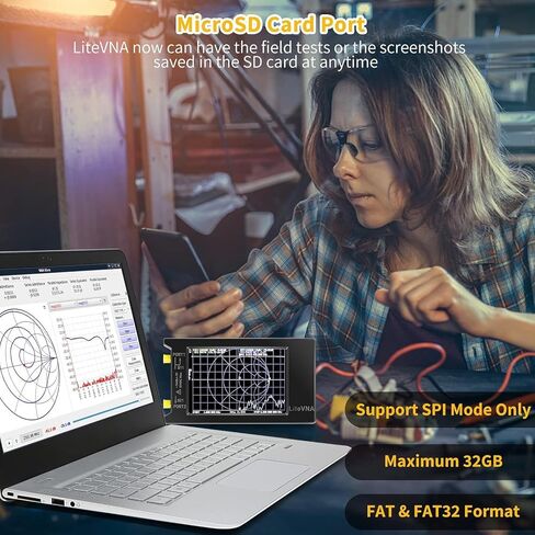 ترقية NanoVNA-F V3 محلل شبكة المتجهات 1 ميجا هرتز - 6 جيجا هرتز محلل الهوائي HF VHF UHF VNA قياس معلمات S الجهد نسبة الموجة الدائمة تأخير المرحلة مخطط سميث in Saudi Arabia