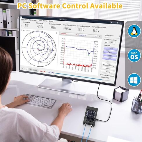 ترقية NanoVNA-F V3 محلل شبكة المتجهات 1 ميجا هرتز - 6 جيجا هرتز محلل الهوائي HF VHF UHF VNA قياس معلمات S الجهد نسبة الموجة الدائمة تأخير المرحلة مخطط سميث in Saudi Arabia