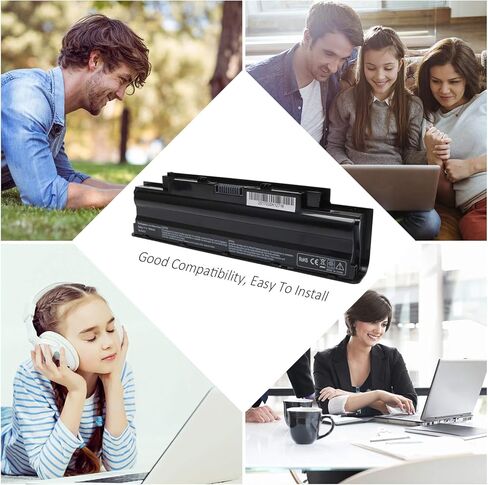 بطارية كمبيوتر محمول جديدة 9 خلايا لجهاز Dell Inspiron 3420 3520 13R 14R 15R N4010 N4110 N5010 N5110 N7010 N7110 M501 M503 Series، P/N J1knd 4t7jn-[7800MAH/11.1V] in Kuwait