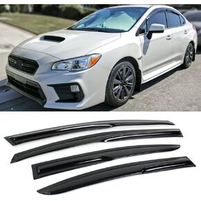 3D Wavy Style Window Visor Rain Guard Deflector Compatible for 2015-2020 Subaru WRX STI & 2012-2016 Impreza 4 Door Base Model in Saudi Arabia