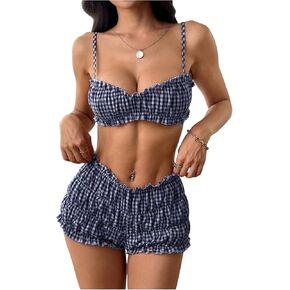 Soly Hux Summer Summer Set Set 2 قطعة من محصول محصول Camisole Bra Bloomer Shorts مهرجان in Kuwait