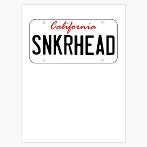 MAGNET California License Plate Sneaker Head Magnetic Bumper Sticker 5" in Saudi Arabia