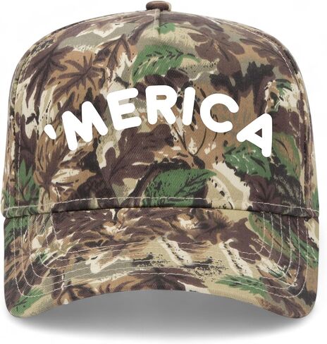 Merica Vintage Trucker Hat | 4th of July USA America Party | Premium Snapback Baseball Hat for Men & Women in Saudi Arabia