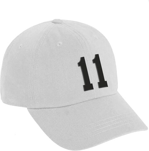 Daxton Custom Black Team Number Low Profile Adjustable Baseball Dad Hat Cap in Kuwait