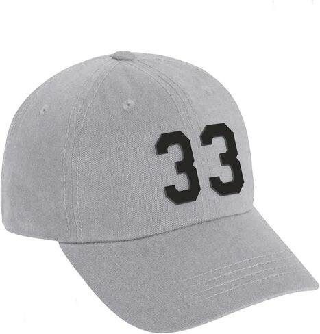 Daxton Custom Black Team Number Low Profile Adjustable Baseball Dad Hat Cap in Kuwait